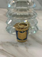 New York City Coffee Cup Charm – Enamel Bag Accessory