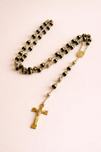 Stainless Steel Catholic Rosary Necklace, Crucifix Prayer Beads, Unisex Christian Jewelry