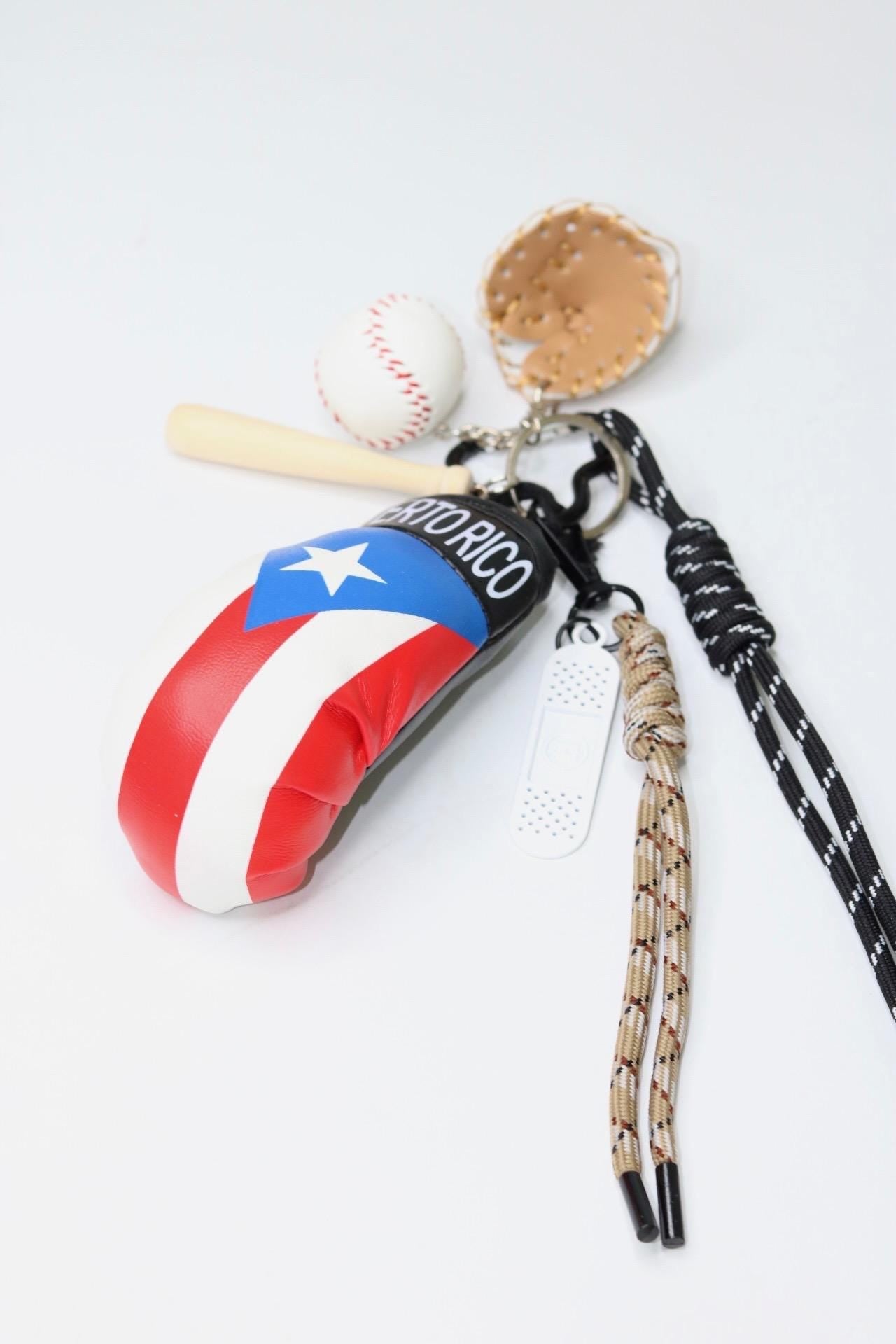 Country Flag Boxing Glove Car Charm – Mini Baseball Set