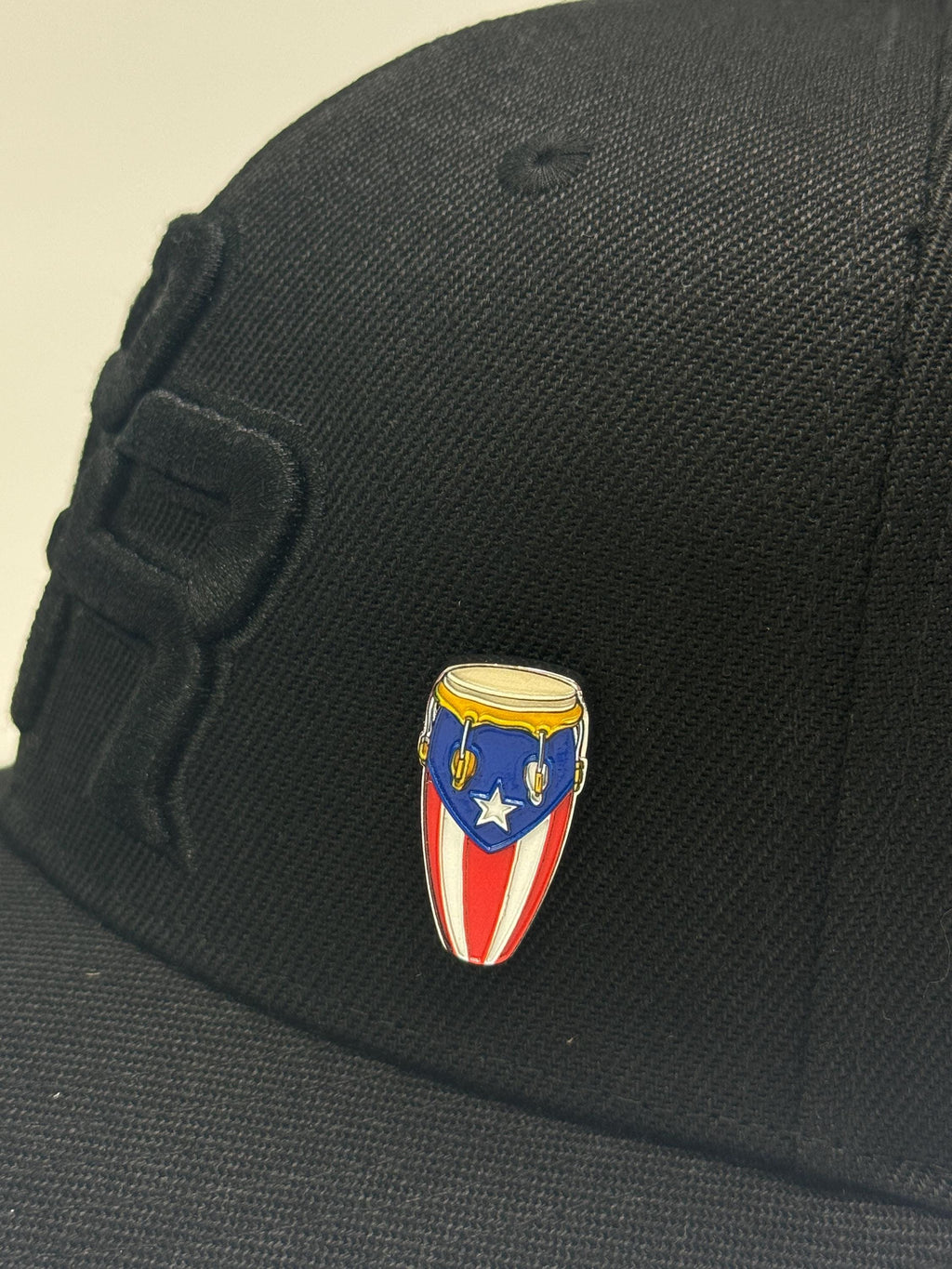 Puerto Rico Flag Congas Enamel Pin, Collectible PR Accessories, Backpack Jacket Lapel
