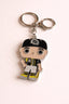 Clemente 21 Boy Keychain – Puerto Rico Alloy Pin with Crystals | Clemente Baseball Fan Gift