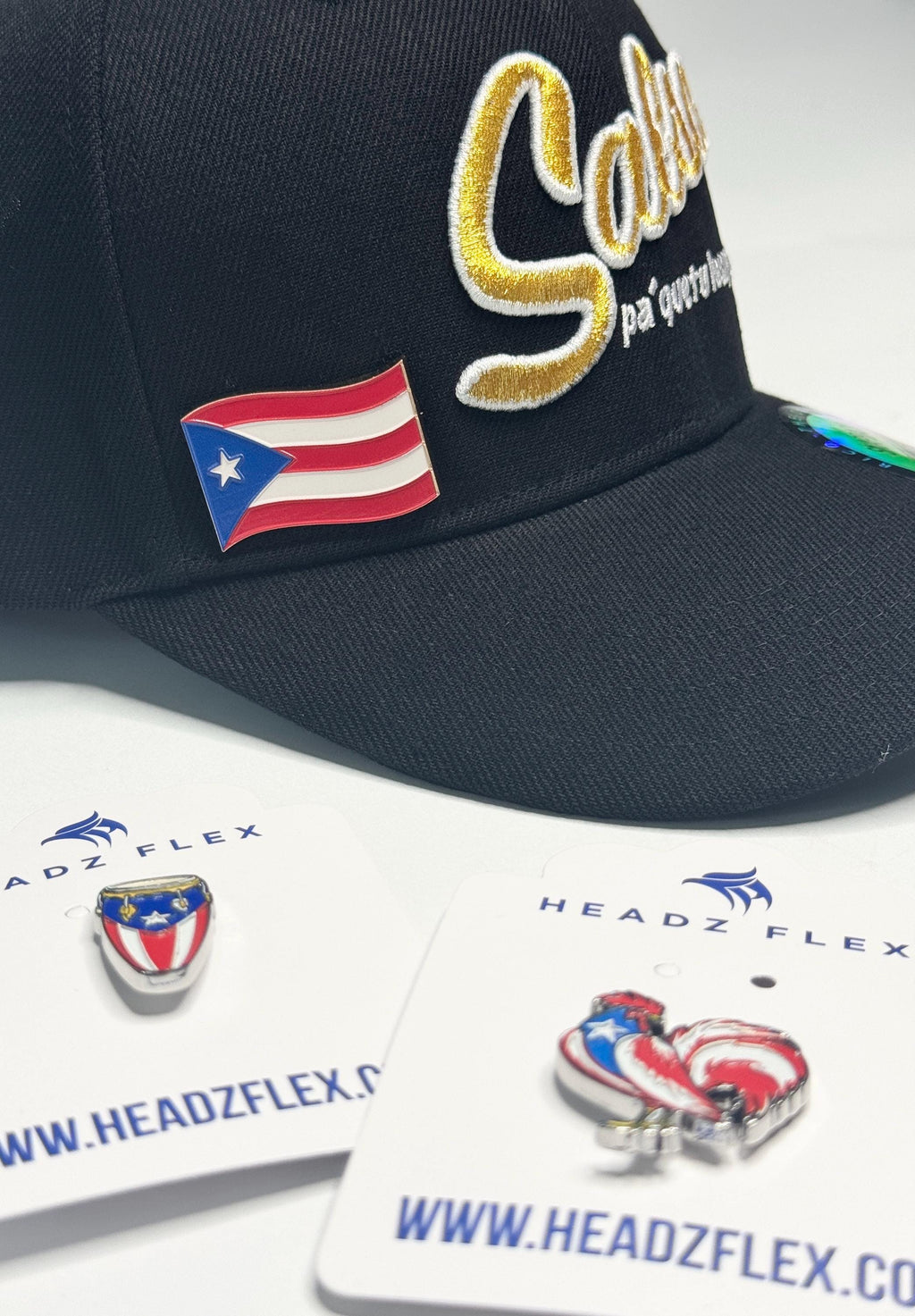 Puerto Rico Flag Congas Enamel Pin, Collectible PR Accessories, Backpack Jacket Lapel