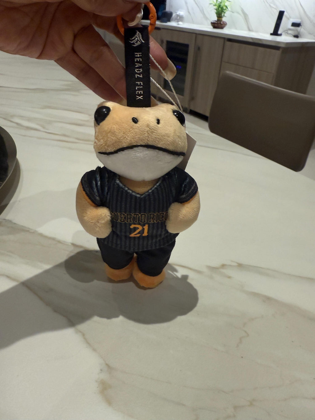 Coquí Cheo Plush Keychain – Puerto Rico Baseball Bag Charm