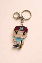 Puerto Rico Pride, Enamel Charm, Mayaguez Baseball Gift, Collectible Keychain, , Rhinestone Eyes, Limited Edition,