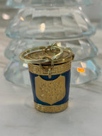 New York City Coffee Cup Charm – Enamel Bag Accessory