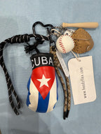 Country Flag Boxing Glove Car Charm – Mini Baseball Set