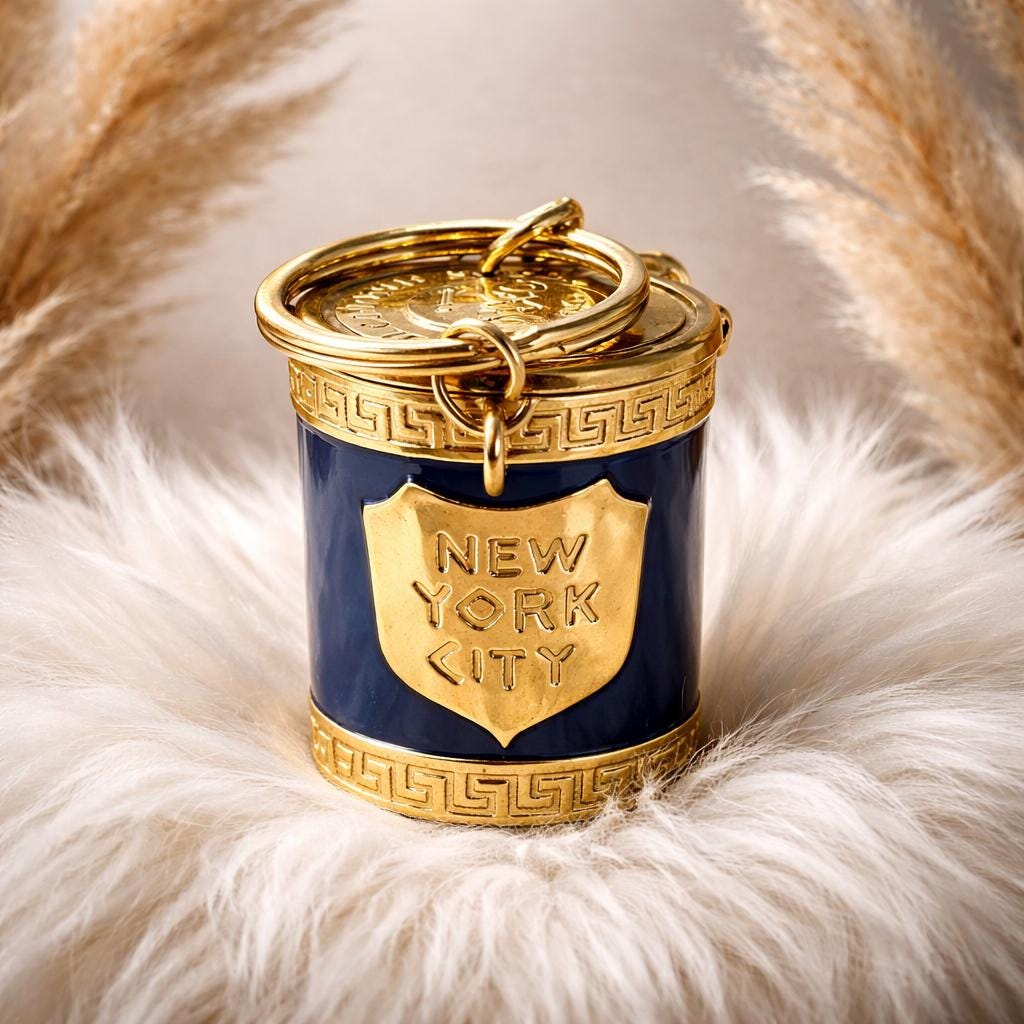 New York City Cup Charm – Alloy Metal Realistic Enamel Luxury Charm Main image