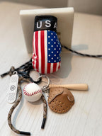 Country Flag Boxing Glove Car Charm – Mini Baseball Set