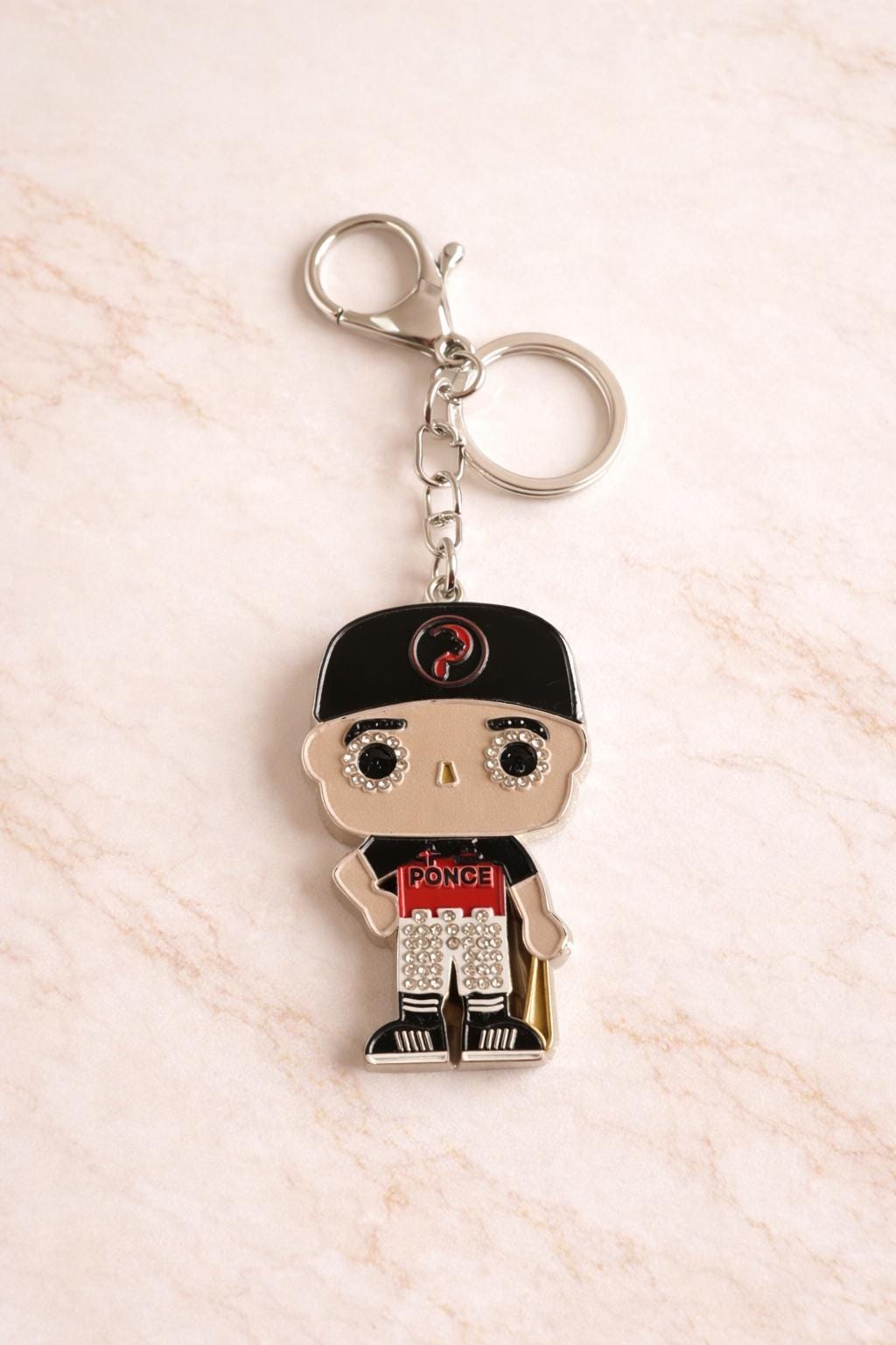 Ponce Boy Keychain – Puerto Rico Crystal Bag Charm
